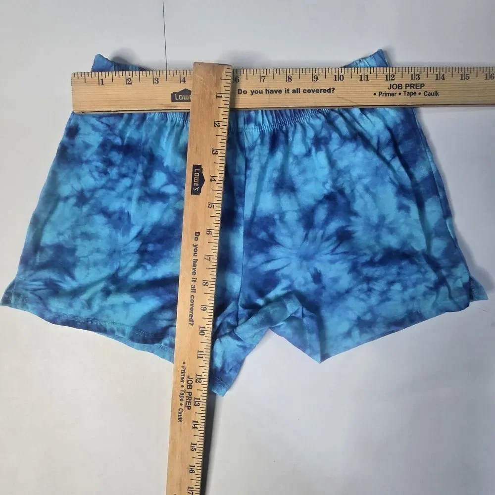 Justice Pajama Set Girls 14 Blue Mermaid‎ Fringe Tie Dye Mermaidcore Sleepwear